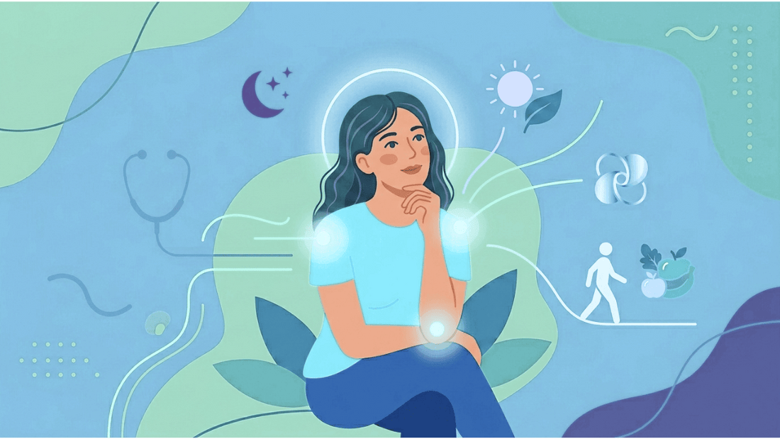 Thoughtful woman illustration